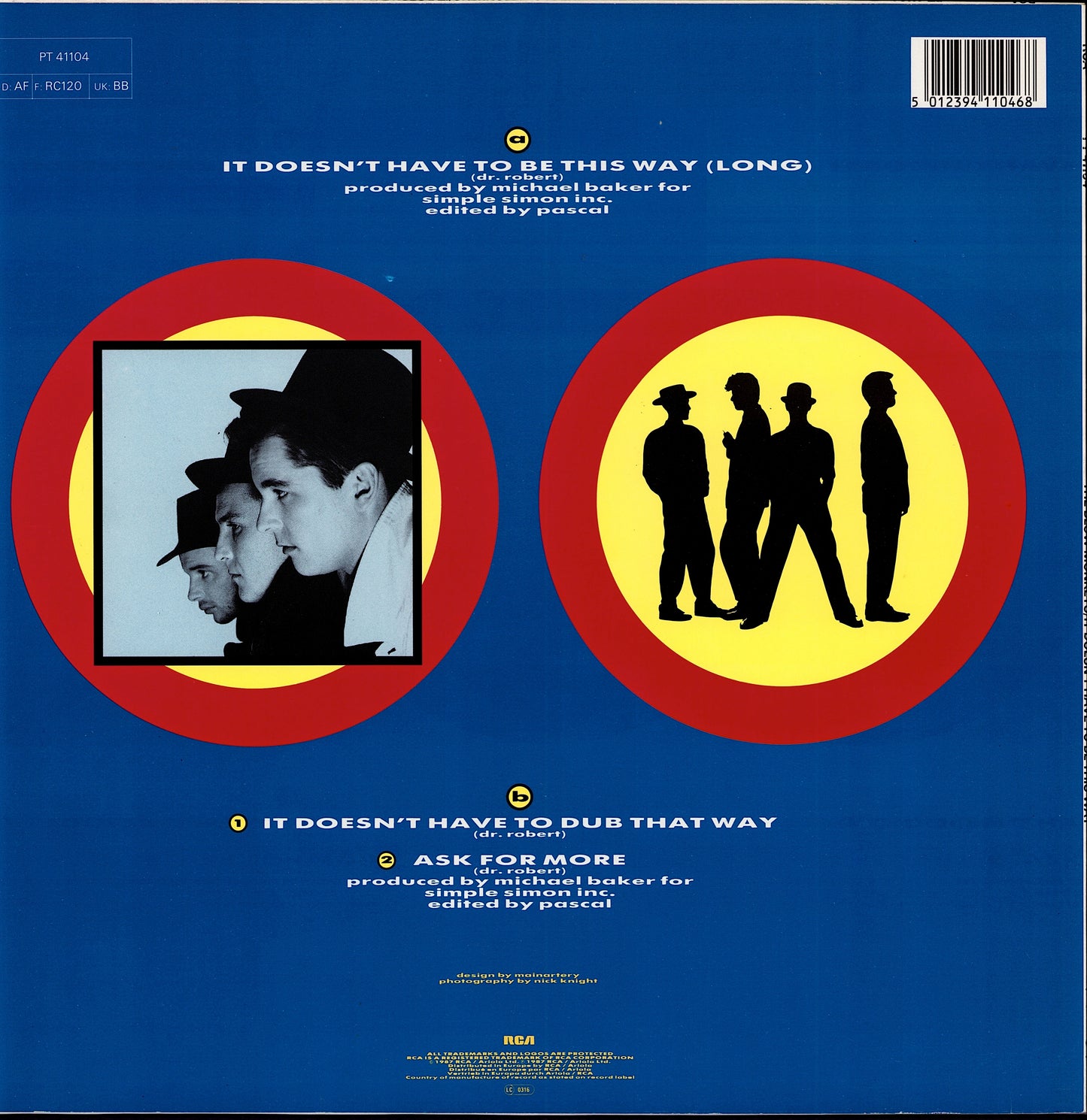 The Blow Monkeys – It Doesn't Have To Be This Way Vinyl 12" Maxi-Single | EU Original | 1986