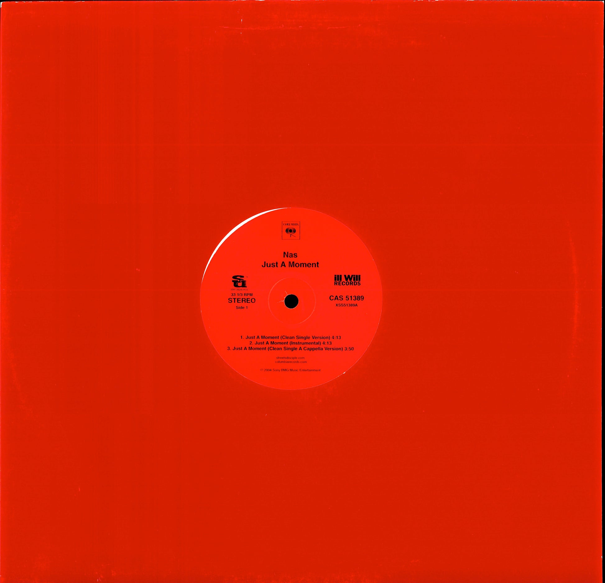 Nas – Just A Moment / These Are Our Heroes Vinyl 12" | US Original | 2004