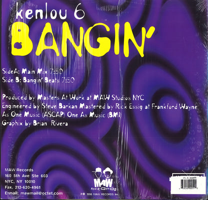 Kenlou 6 – Bangin' Vinyl 12"