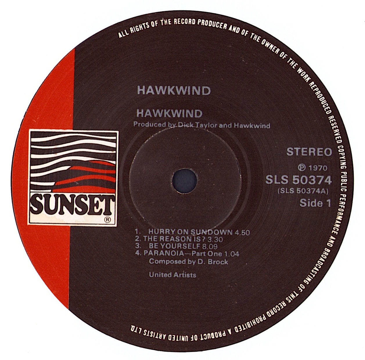 Hawkwind ‎- Hawkwind Vinyl LP
