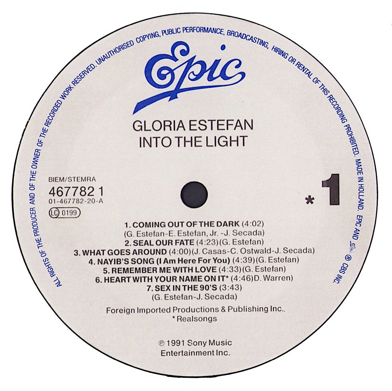 Gloria Estefan - Into The Light Vinyl LP