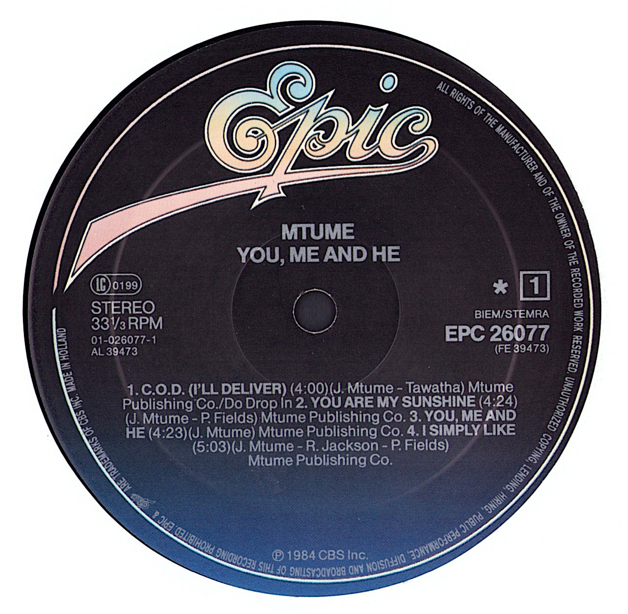 Mtume - You, Me And He Vinyl LP