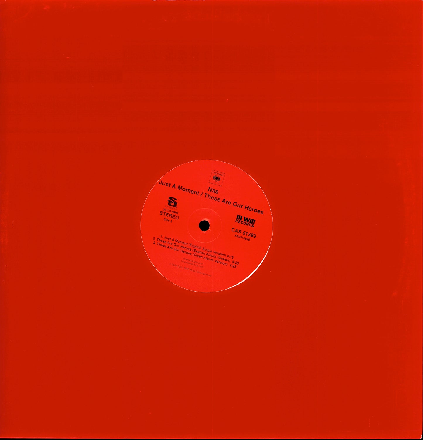 Nas – Just A Moment / These Are Our Heroes Vinyl 12" | US Original | 2004