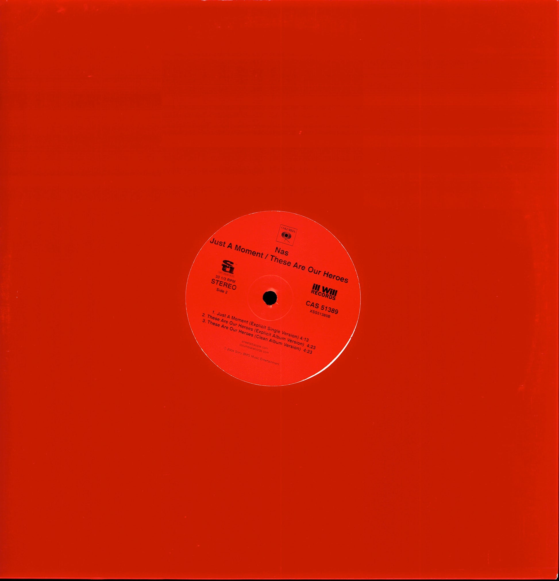 Nas – Just A Moment / These Are Our Heroes Vinyl 12" | US Original | 2004