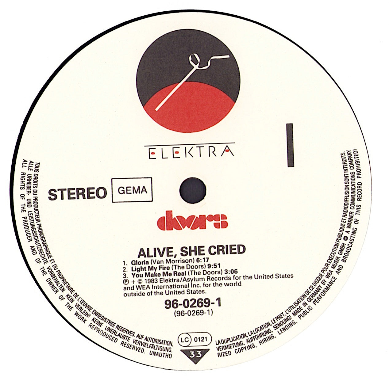 Doors - Alive, She Cried Vinyl LP