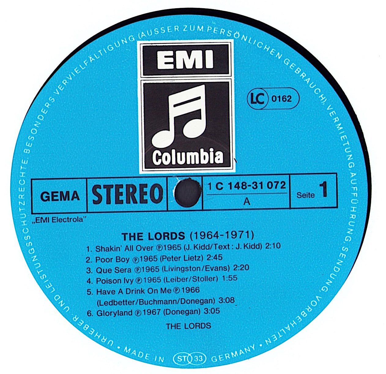 The Lords - The Lords 1964 - 1971 Vinyl 2LP