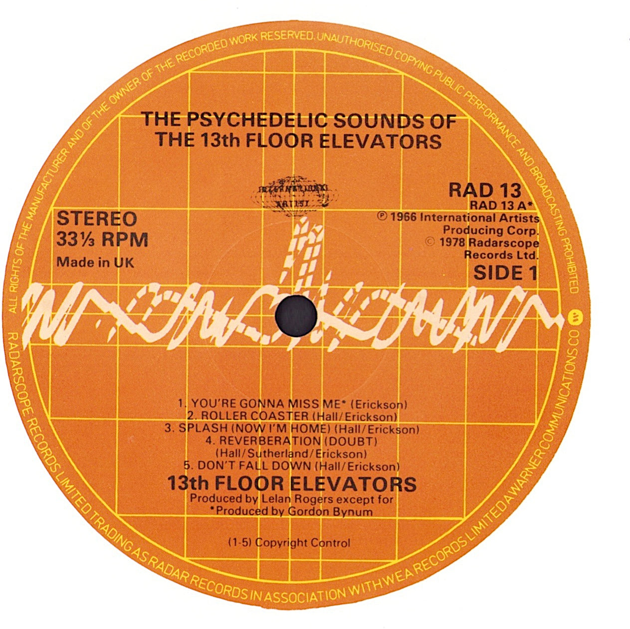 The 13th Floor Elevators - The Psychedelic Sounds Of The 13th Floor Elevators Vinyl LP