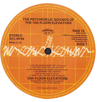 The 13th Floor Elevators - The Psychedelic Sounds Of The 13th Floor Elevators Vinyl LP