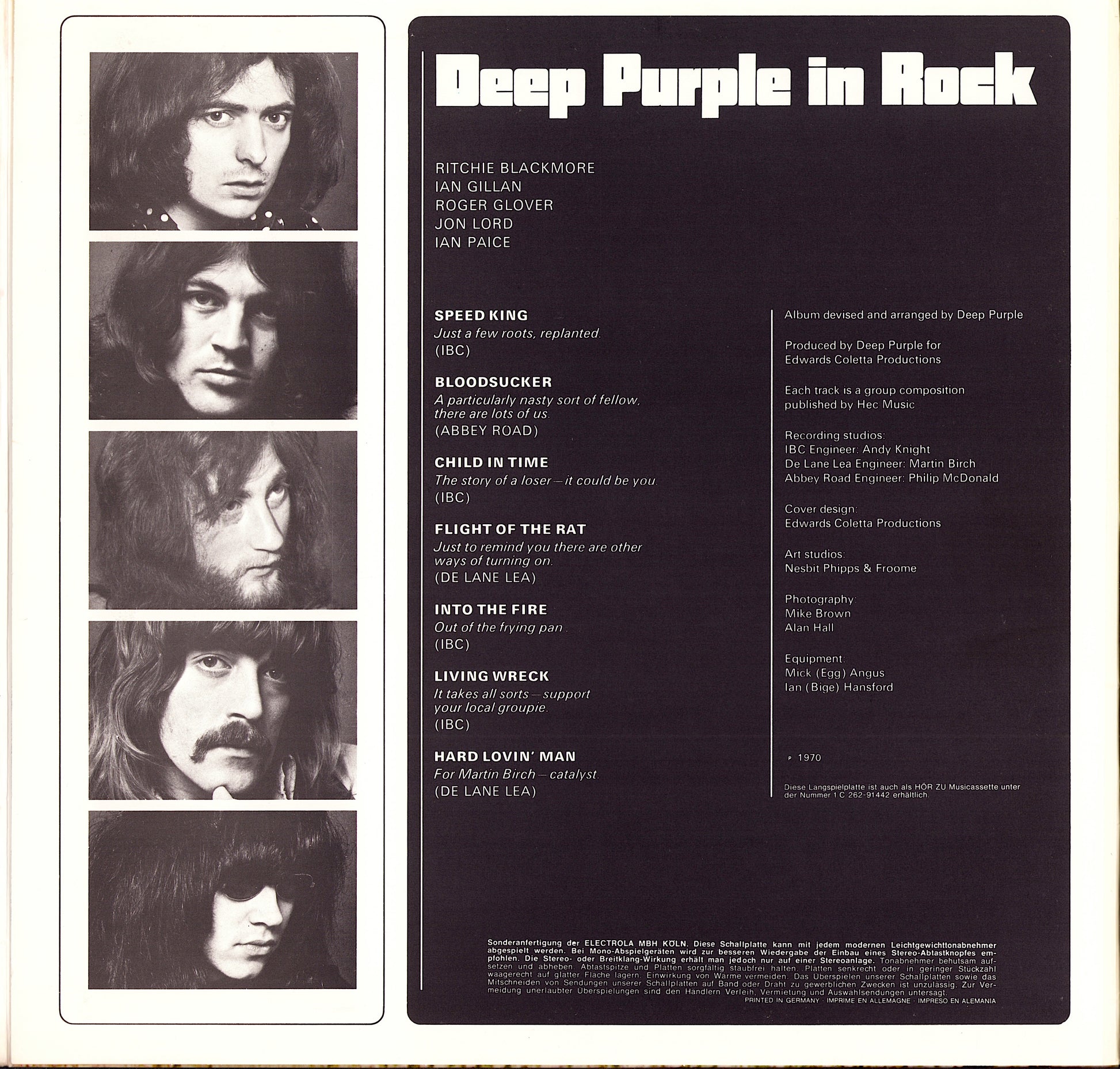 Deep Purple - In Rock Vinyl LP