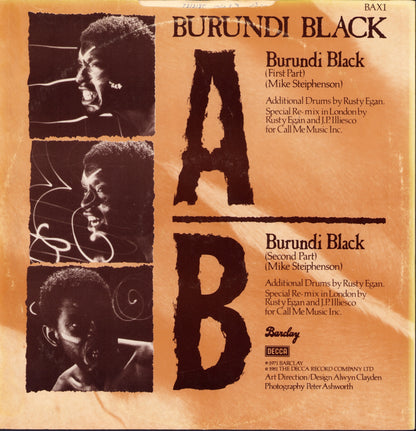 Burundi Black – Burundi Black Vinyl 12" Maxi-Single