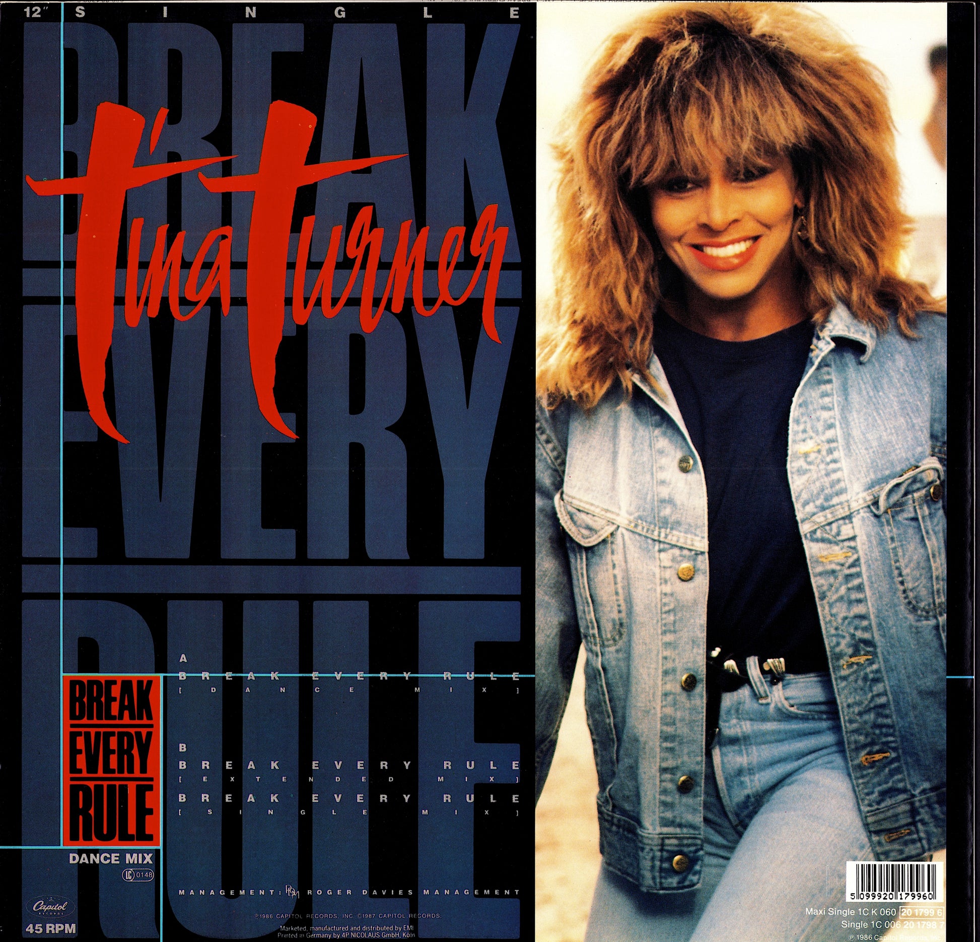 Tina Turner ‎- What's Love Got To Do With It Extended Version Vinyl 12" Kopie