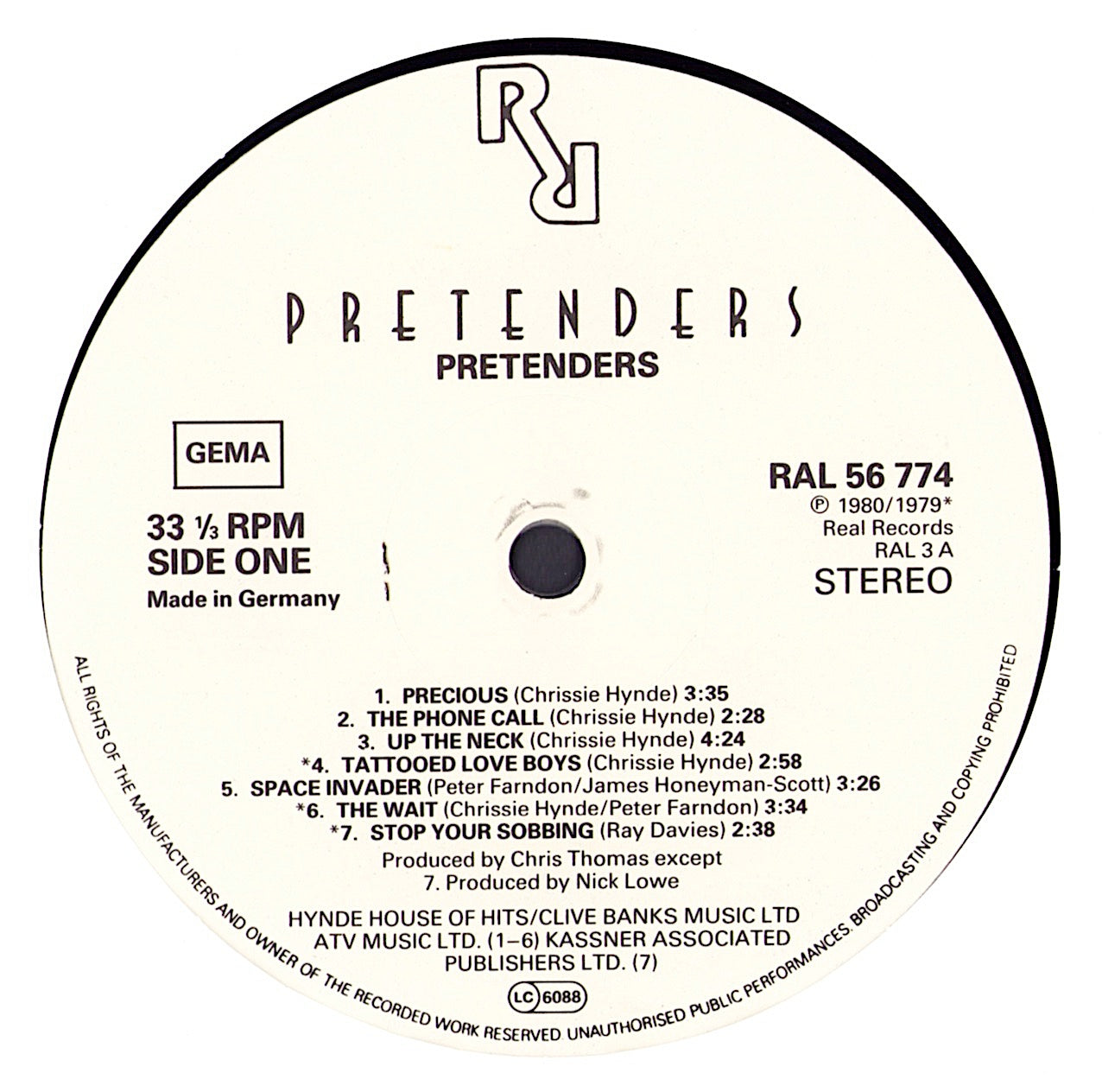 Pretenders ‎- Pretenders Vinyl LP