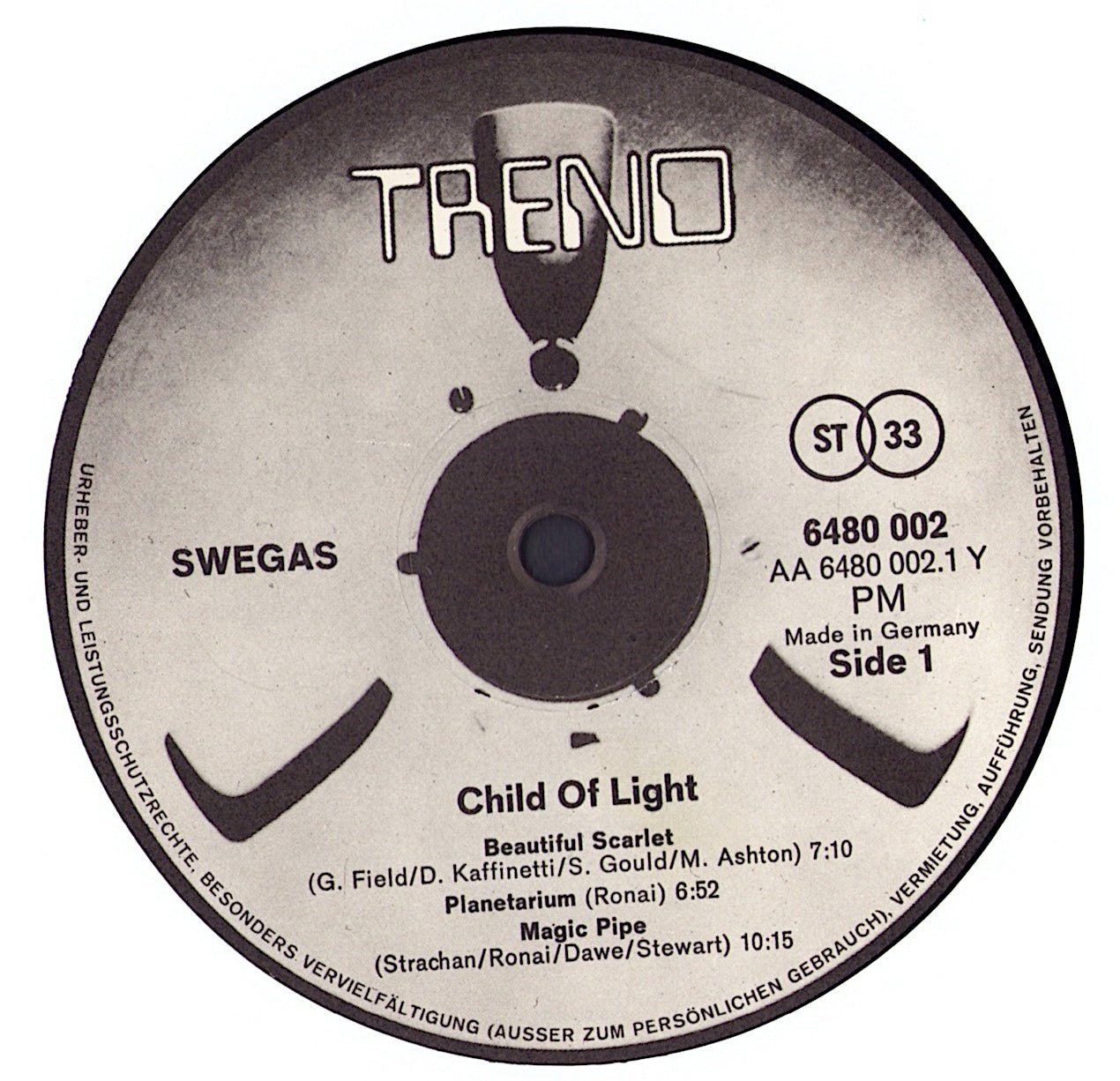 Swegas ‎- Child Of Light Vinyl LP