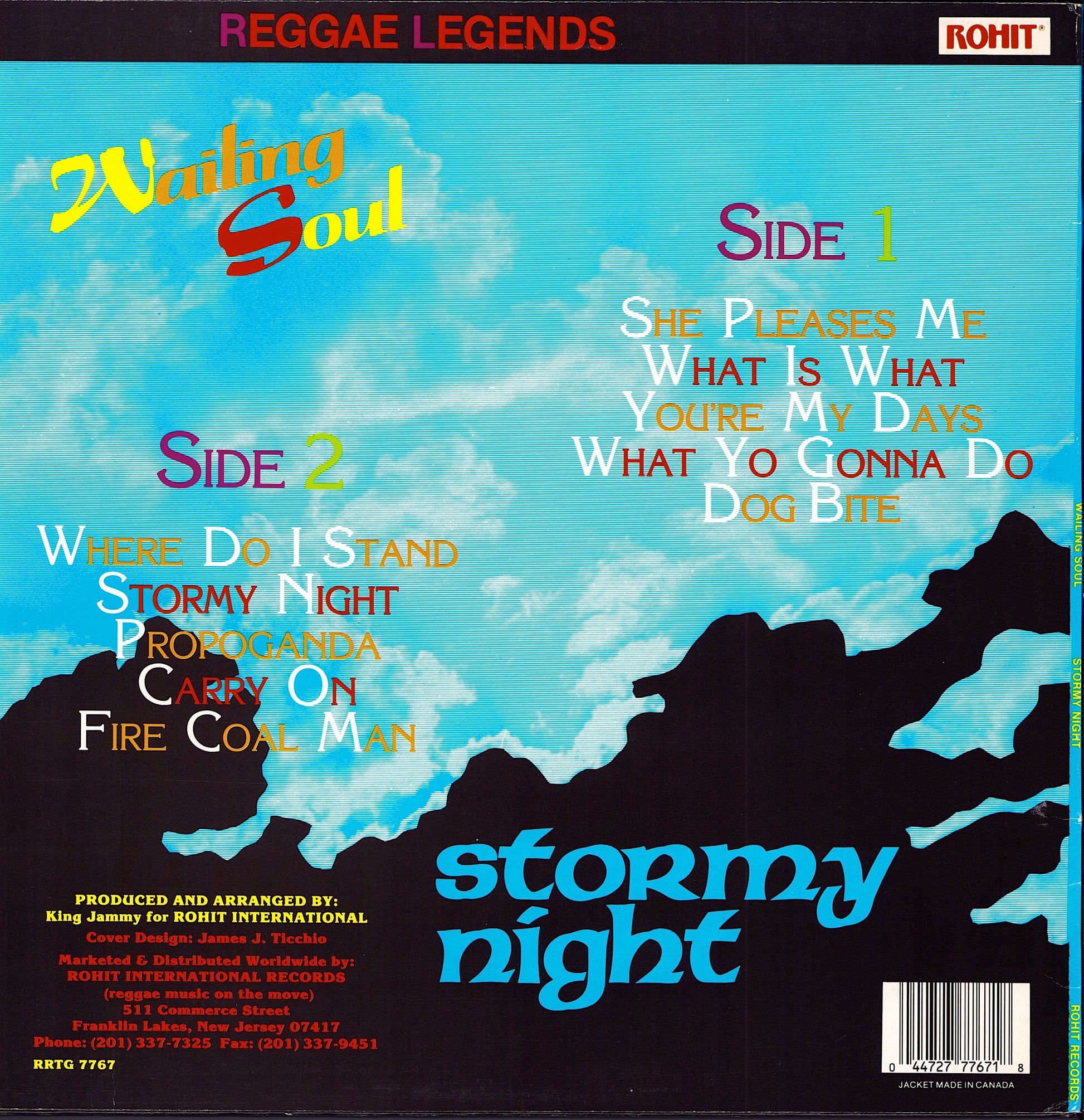 Wailing Soul - Stormy Night Vinyl LP