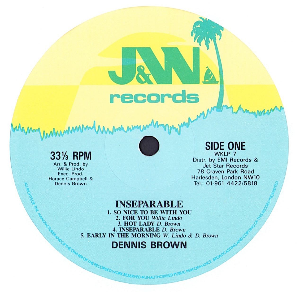 Dennis Brown - Inseparable Vinyl LP