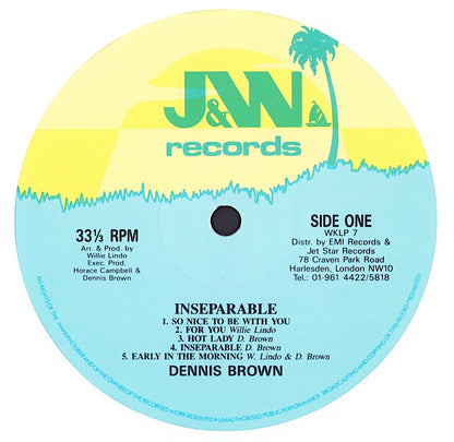 Dennis Brown - Inseparable Vinyl LP