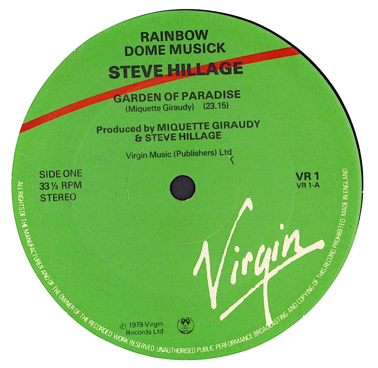 Steve Hillage - Rainbow Dome Musick Vinyl LP