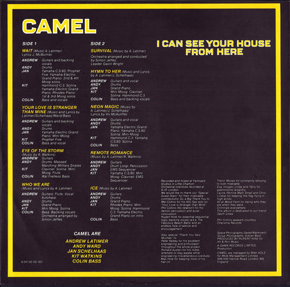 Camel - I Can See Your House From Here Vinyl LP