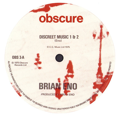 Brian Eno - Discreet Music Vinyl LP