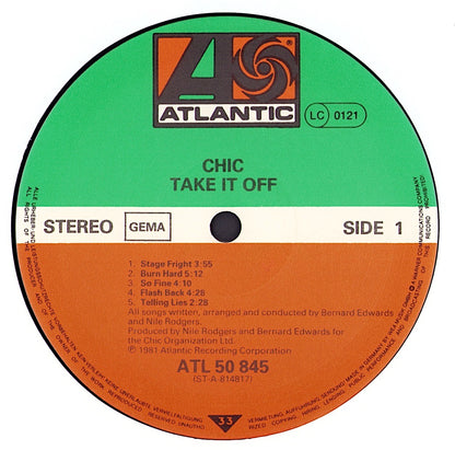 Chic - Take It Off Vinyl LP