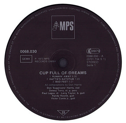 Sugar Cane Harris - Cup Full Of Dreams Vinyl LP