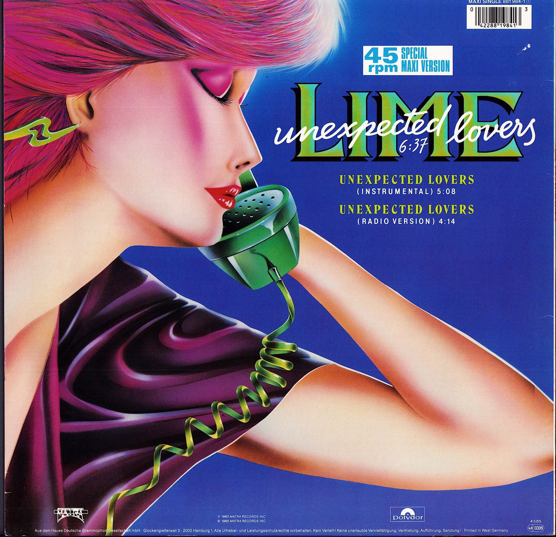 Lime – Unexpected Lovers Vinyl 12" Maxi-Single