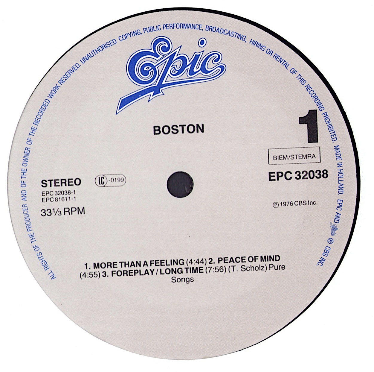 Boston - Boston Vinyl LP