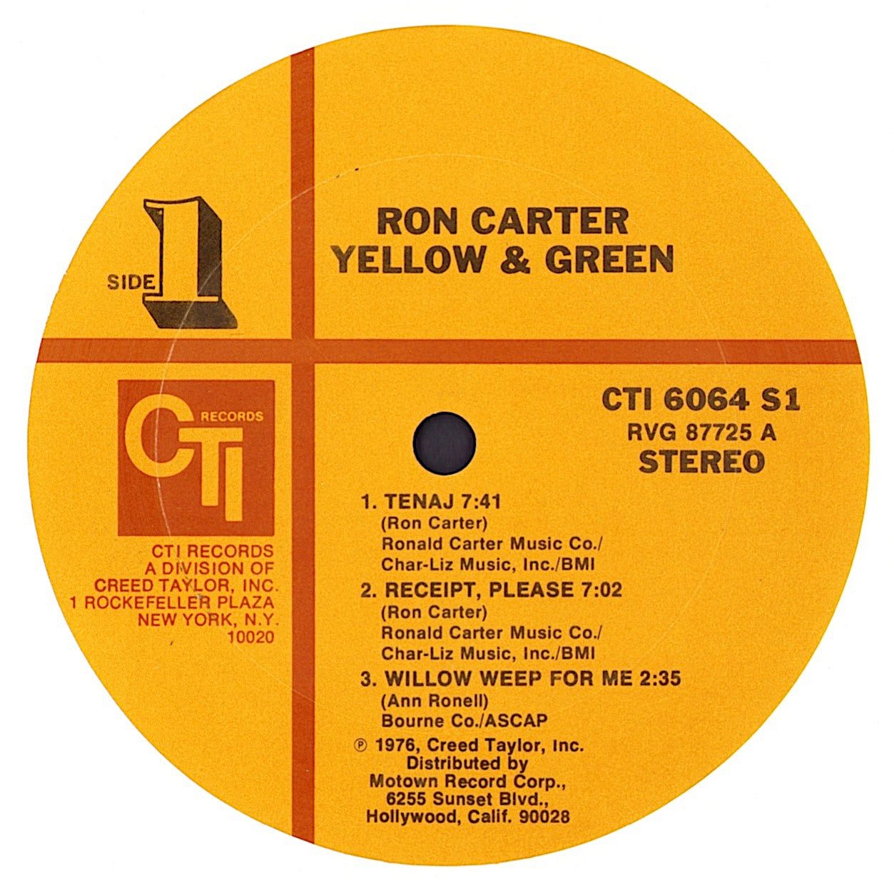 Ron Carter - Yellow & Green Vinyl LP