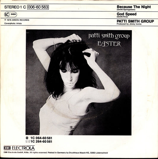 Patti Smith Group – Because The Night Vinyl 7" | DE Original | 1978