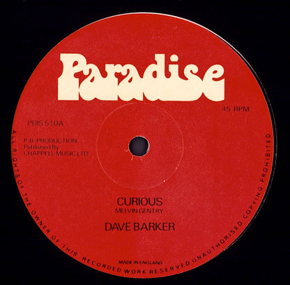 Dave Barker - Curious Vinyl 12"