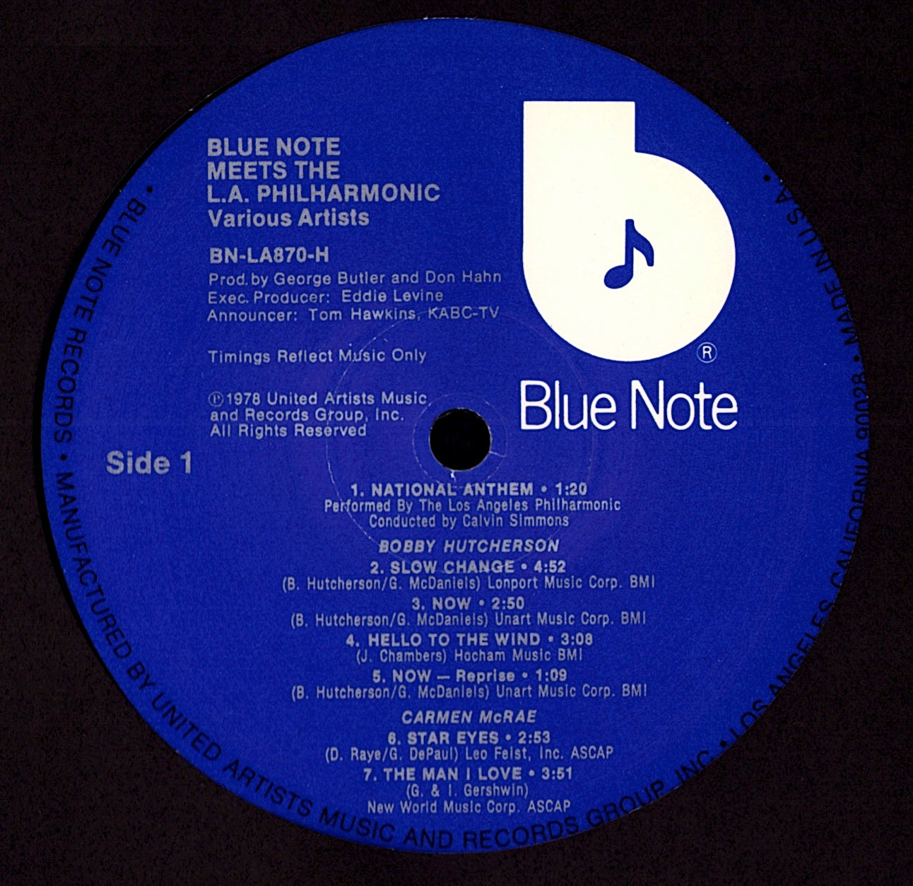 Blue Note Meets The L.A. Philharmonic Vinyl LP | US Original | 1978