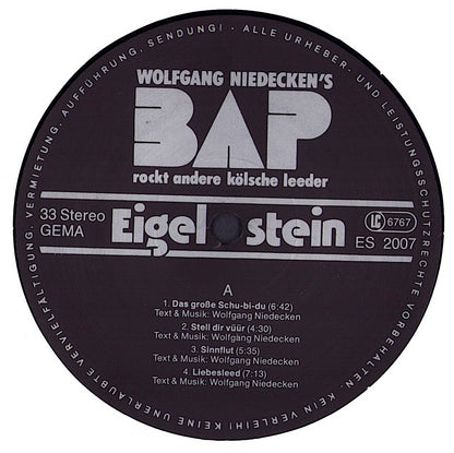 Wolfgang Niedecken's BAP ‎- Rockt Andere Kölsche Leeder Vinyl LP mit Postkarte