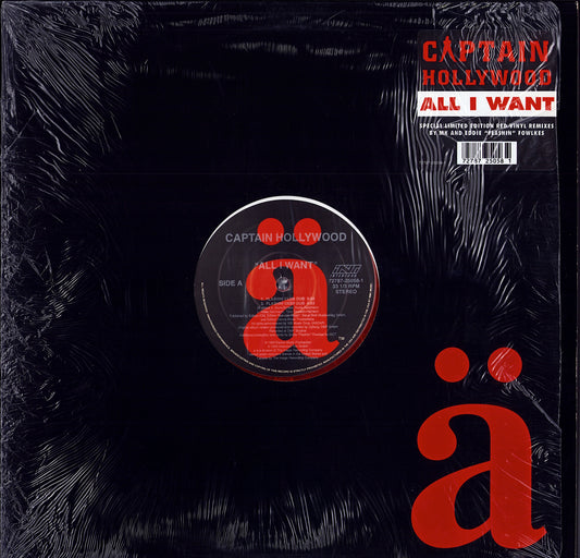 Captain Hollywood Project – All I Want Red Translucent Vinyl 12" Limited Edition