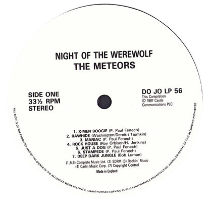 The Meteors - Night Of The Werewolf Vinyl LP