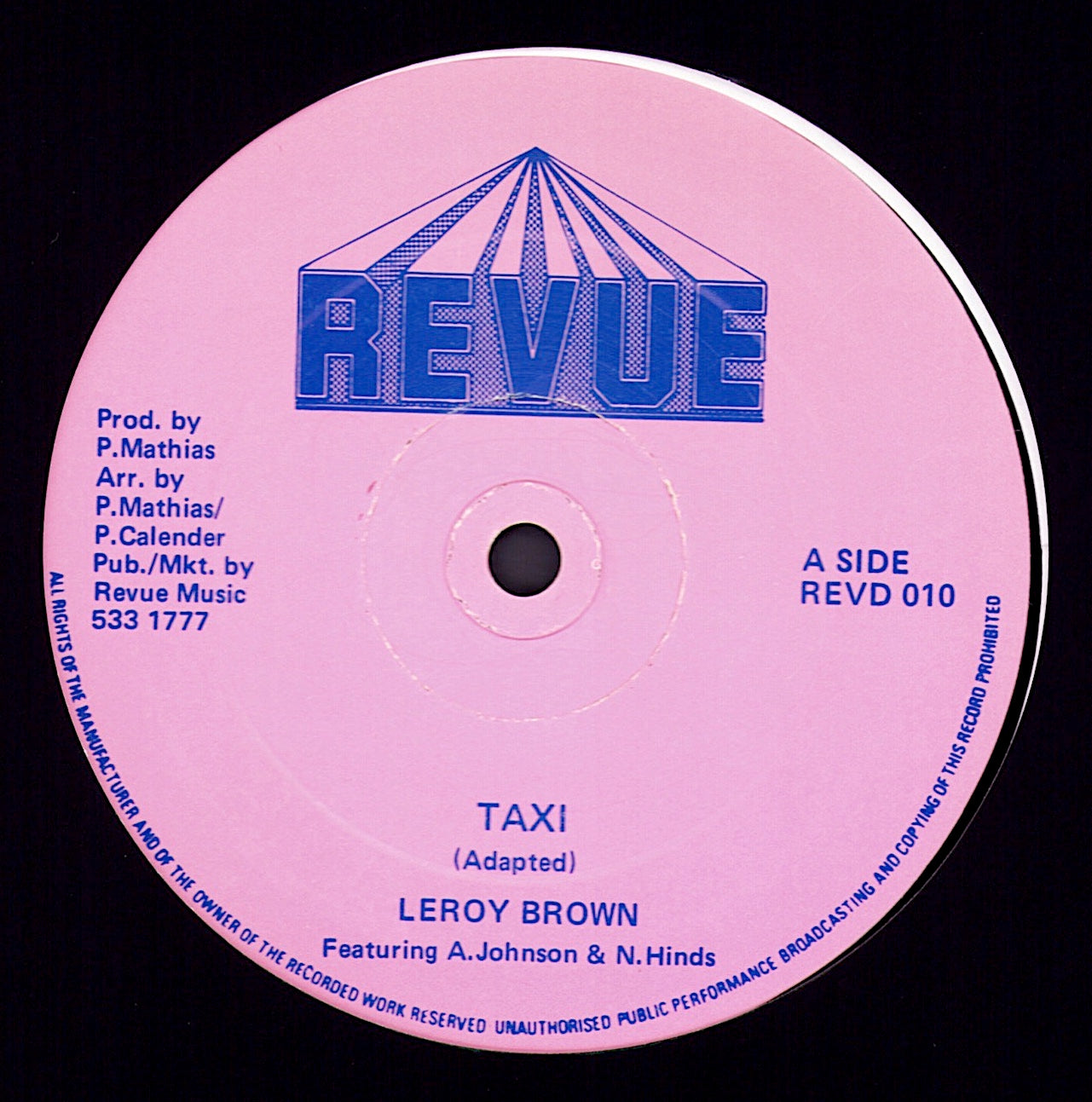 Leroy Brown – Taxi Vinyl 12"