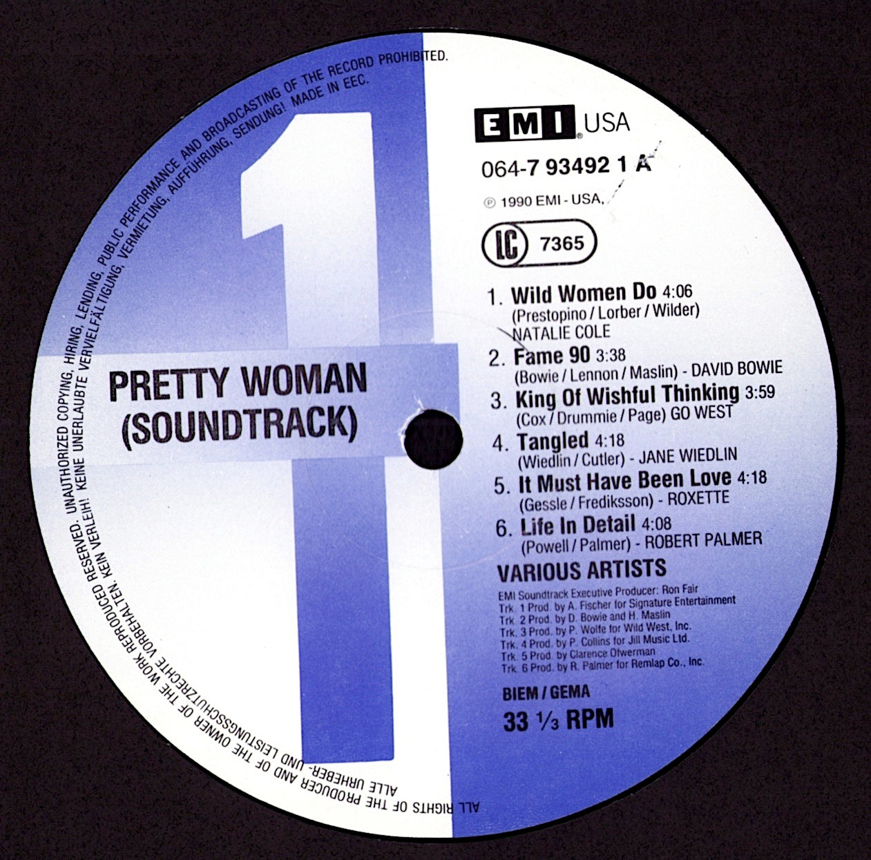 Pretty Woman – OST Vinyl LP | EU Original | 1990