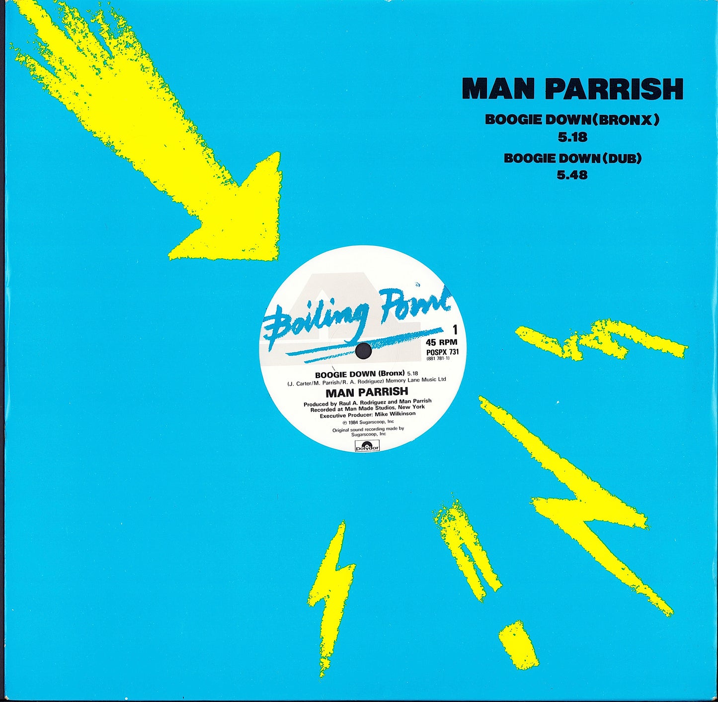 Man Parrish – Boogie Down Bronx Vinyl 12"