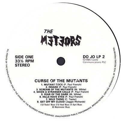 The Meteors ‎– The Curse Of The Mutants Vinyl LP