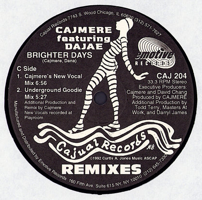 Cajmere Featuring Dajae - Brighter Days Remixes