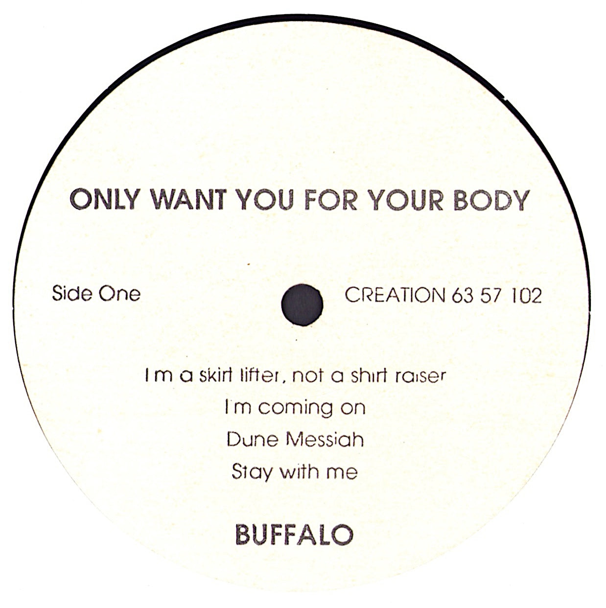 Buffalo ‎- Only Want You For Your Body Vinyl LP