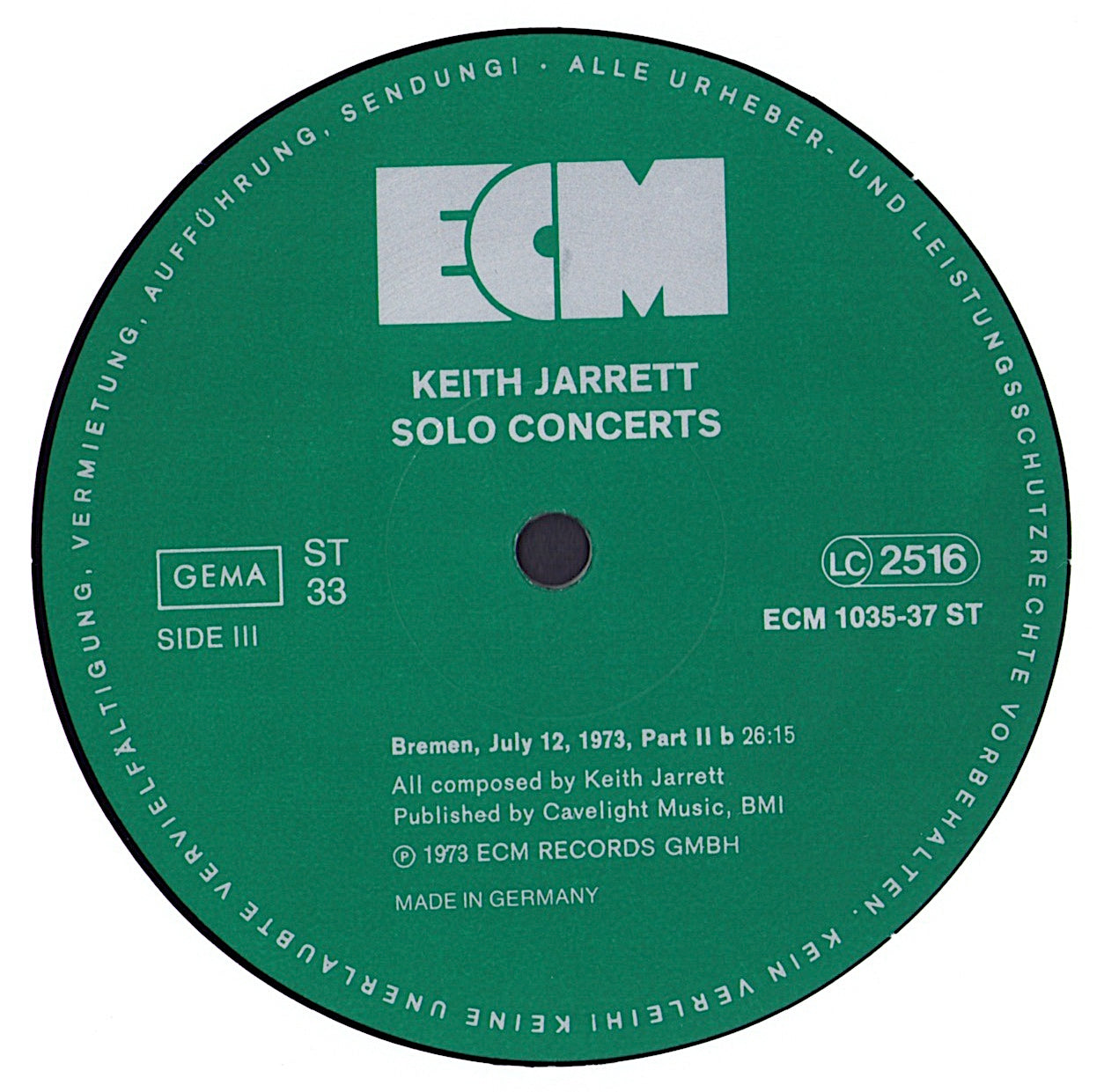 Keith Jarrett - Solo Concerts: Bremen / Lausanne Vinyl 3LP Box Set