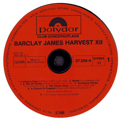 Barclay James Harvest - XII Vinyl LP Club Edition