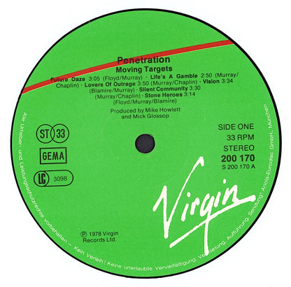 Penetration - Moving Targets Vinyl LP