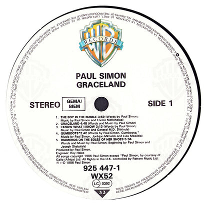 Paul Simon ‎- Graceland Vinyl LP