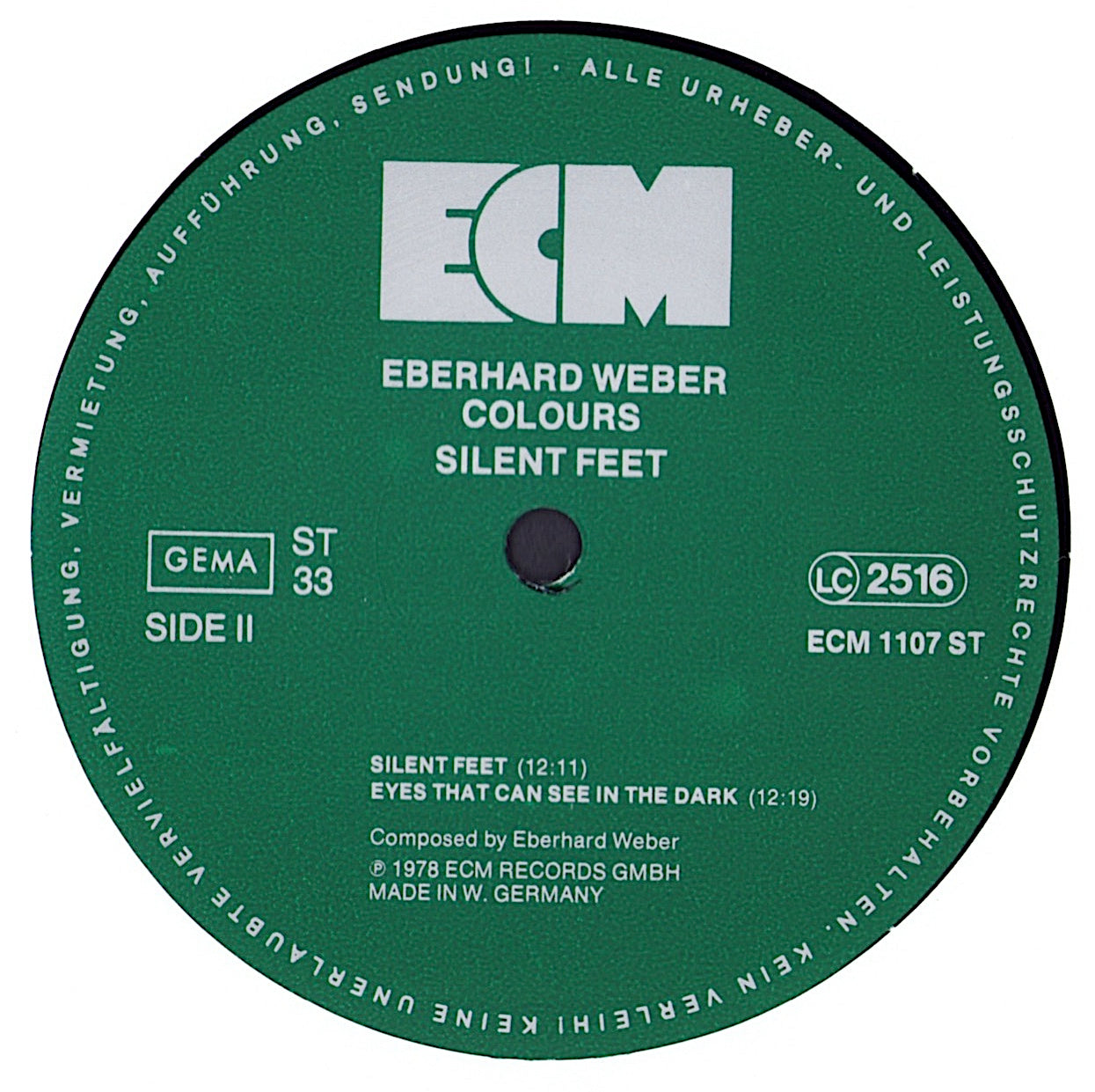 Eberhard Weber Colours - Silent Feet