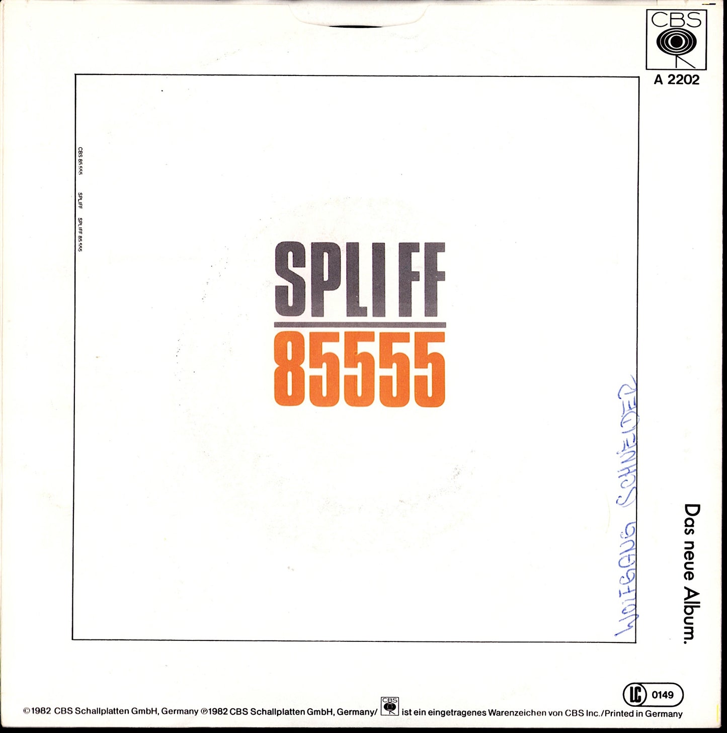 Spliff – Carbonara Vinyl 7" | DE Original | 1982