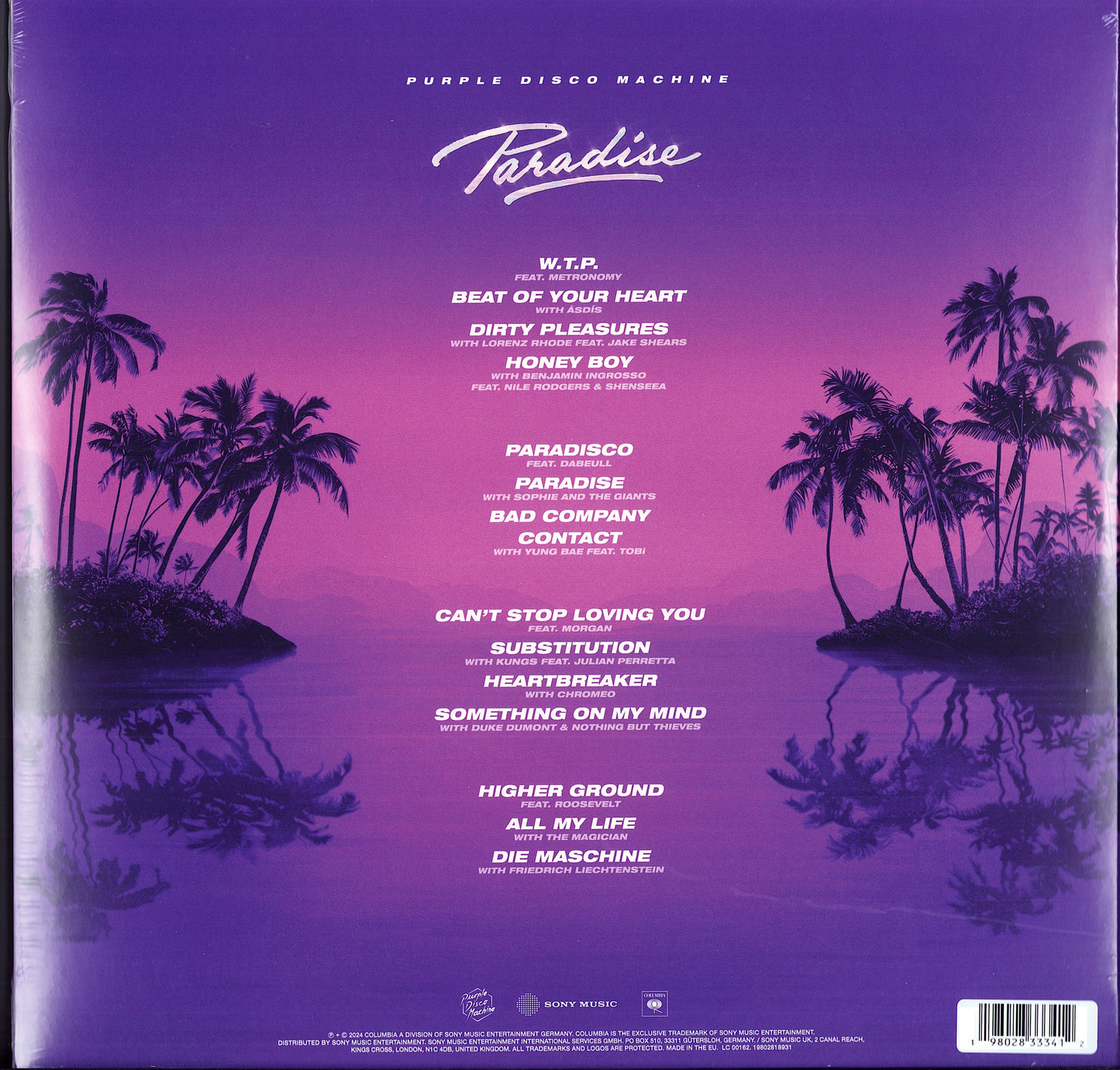 Purple Disco Machine – Paradise Transparent Purple Vinyl 2LP Limited Edition