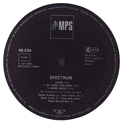 Volker Kriegel – Spectrum Vinyl LP