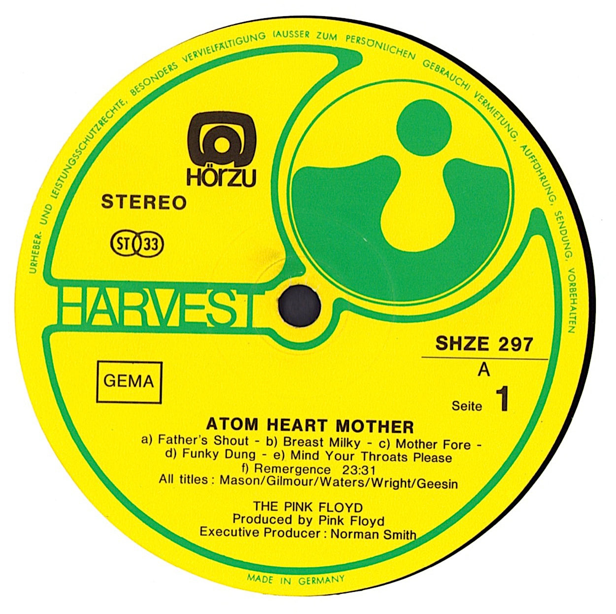 Pink Floyd ‎- Atom Heart Mother Vinyl LP