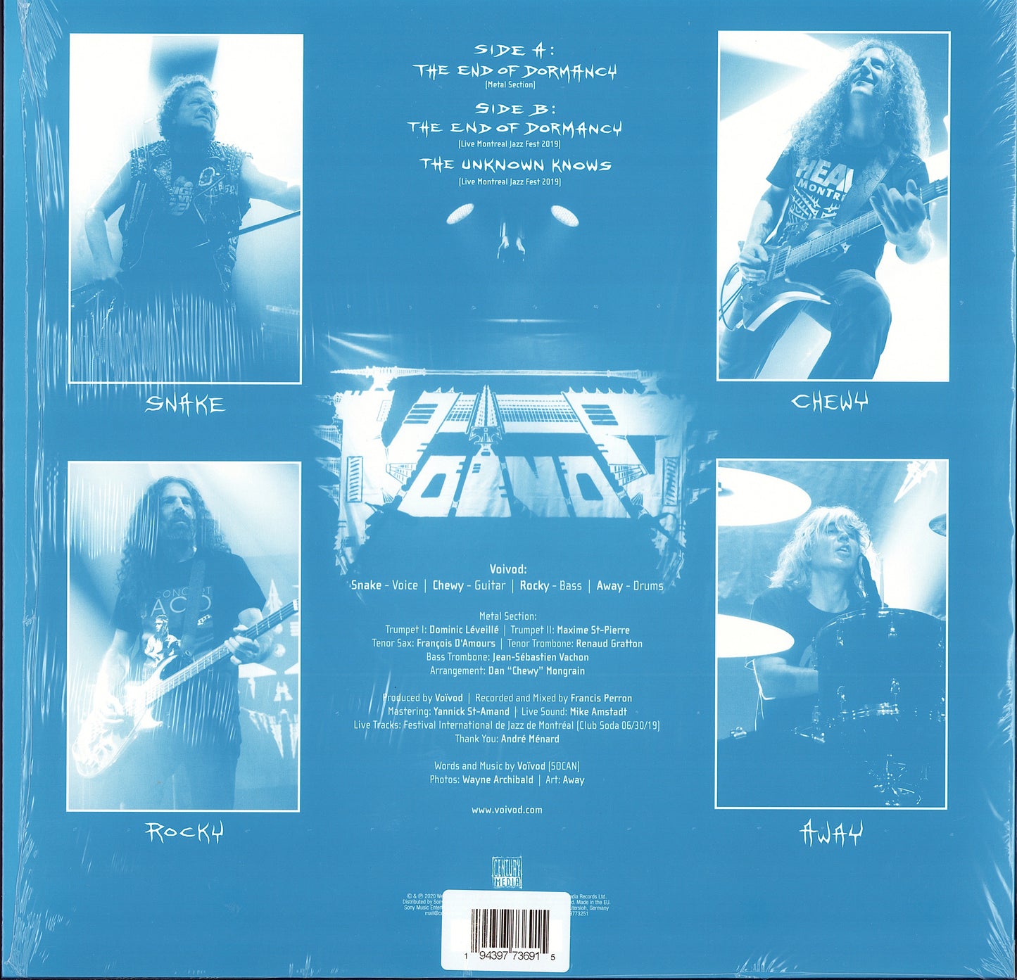 Voïvod - The End Of Dormancy Blue Light Vinyl 12" EP Limited Edition
